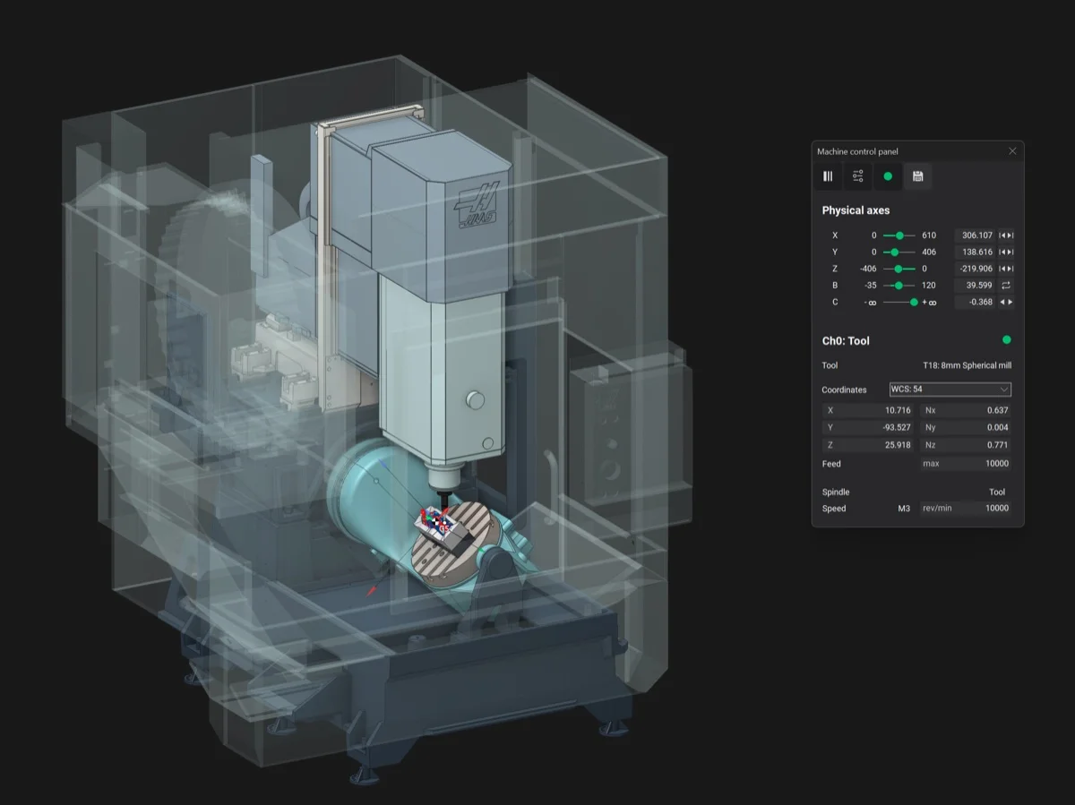 Ency CAM gelişmiş simülasyon ve çarpışma tespiti